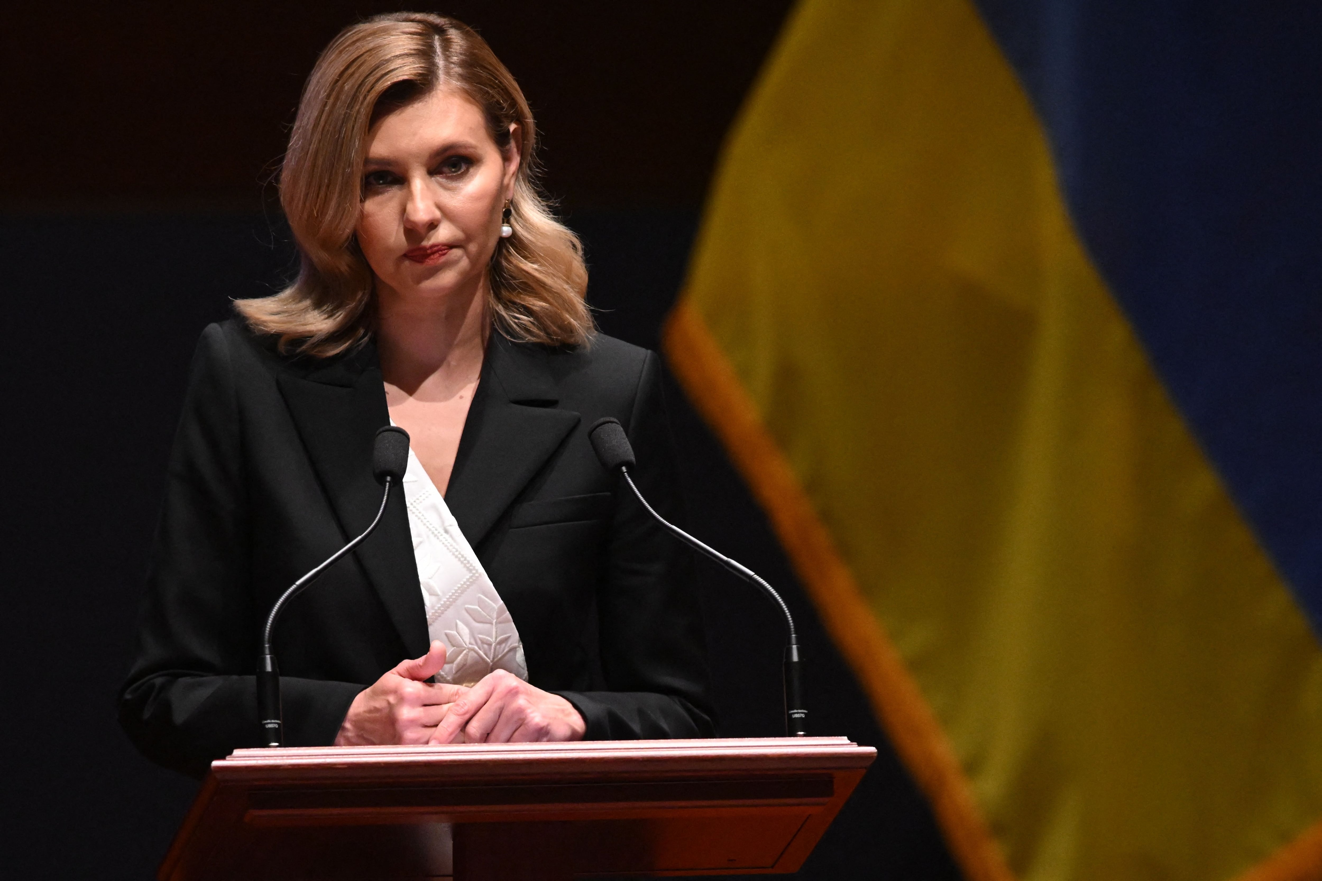 La primera dama ucraniana solicita a EE.UU. más armas para su país