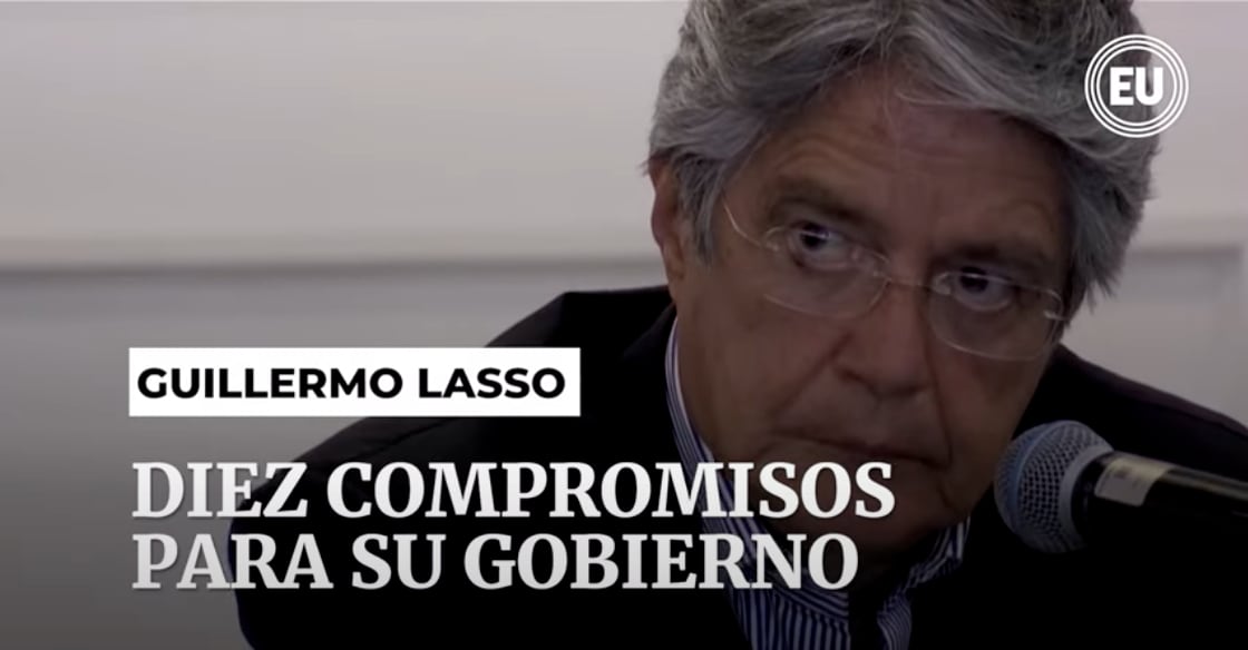 Diez compromisos de Guillermo Lasso para su gobierno
