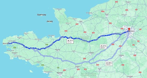 La carrera ciclística París-Brest fue la predecesora del Tour de Francia