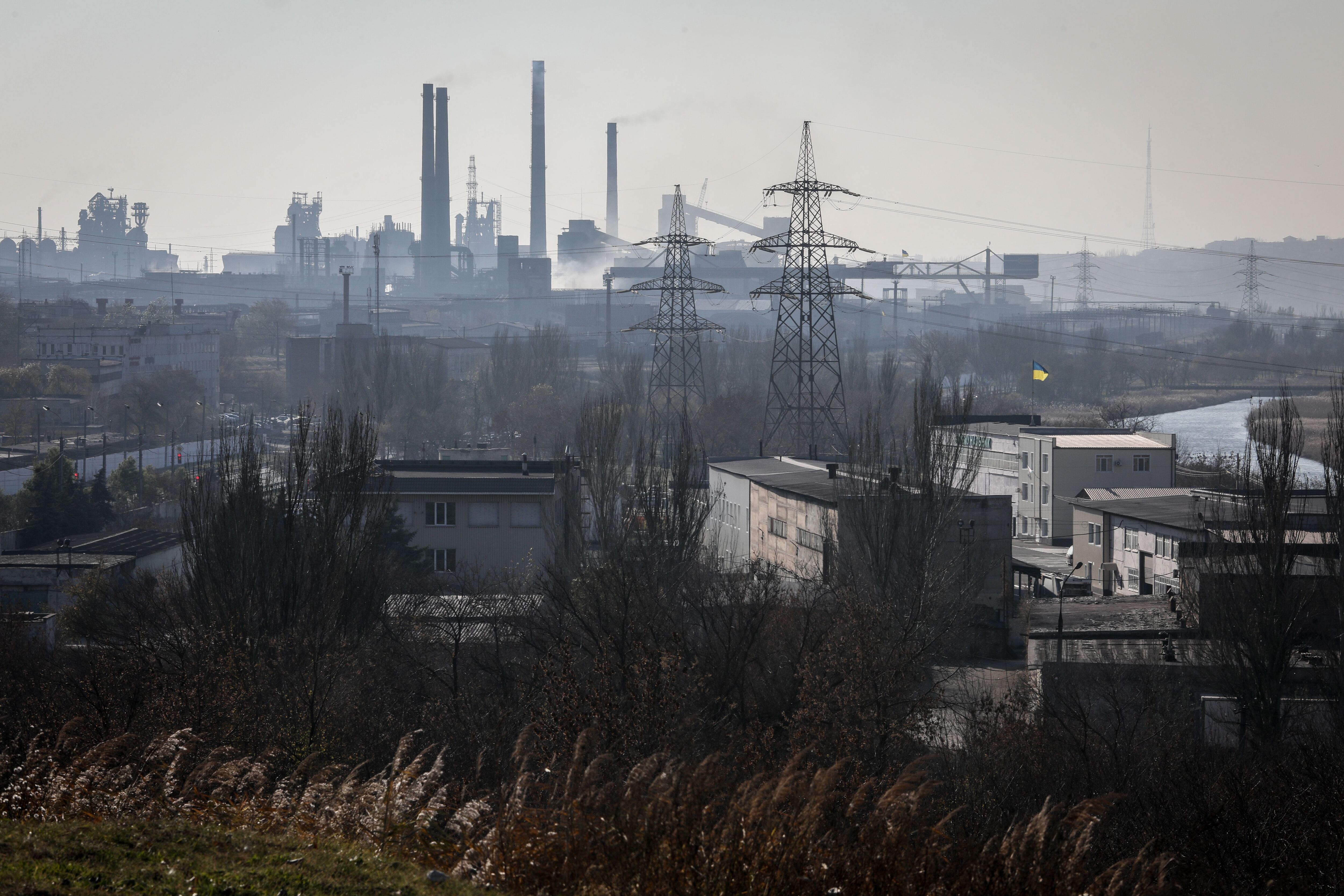 La acería de Azovstal, en la ciudad ucraniana de Mariúpol. EFE/EPA/OLEG PETRASYUK 