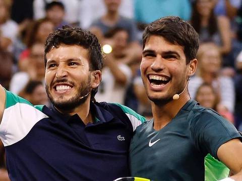 Sebastián Yatra en el US Open: el cantante jugó tenis junto a Alcaraz luego de recibir clases personalizadas de Rafael Nadal