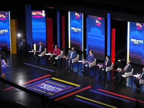 Debate presidencial: Pena de muerte, cadena perpetua y modificar el COIP entre las propuestas de los aspirantes a la Presidencia 