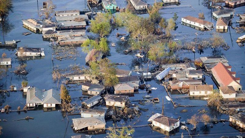 El material histórico que exisitía sobre los asentamientos filipinos en Saint Malo se perdió cuando el huracán Katrina arrasó Luisiana en 2005. Getty Images