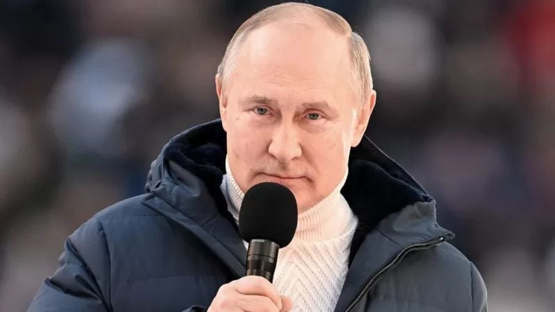 El presidente de Rusia, Vladimir Putin, conmemoró el viernes 18 de marzo el aniversario de la anexión de Crimea a su país. REUTERS
