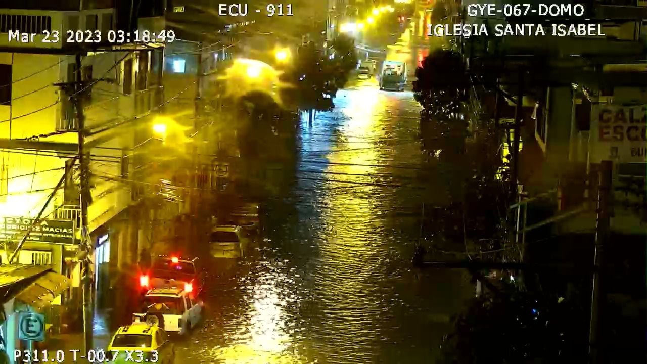 Estas son las zonas inundadas en Guayaquil, según el ECU911