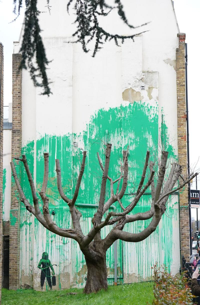 Banksy confirmó que se trataba de su obra con una publicación en sus redes sosciales.