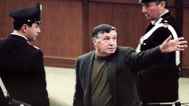 Salvatore Riina, jefe de la Cosa Nostra, fue arrestado en 1993. Falleció en 2017. GETTY IMAGES