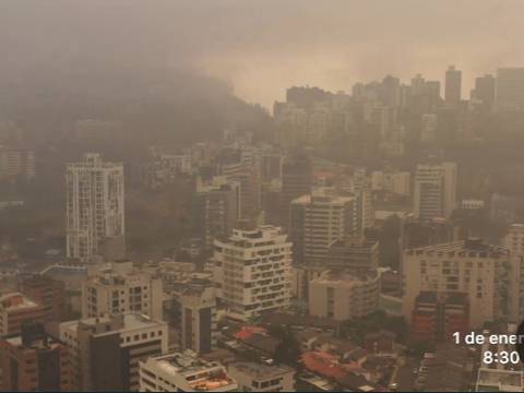 En Guamaní, en el sur de Quito, hubo mayor afectación al clima por la quema de los años viejos