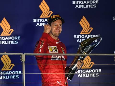 Sebastian Vettel conquista el Gran Premio de Singapur