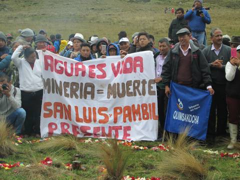 Minera prevé seguir trabajo en proyecto Loma Larga, pese al No de la consulta popular