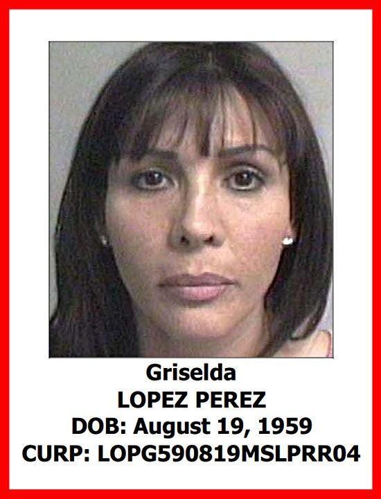 Griselda López Pérez fue señalada como operadora del Cártel de Sinaloa.
