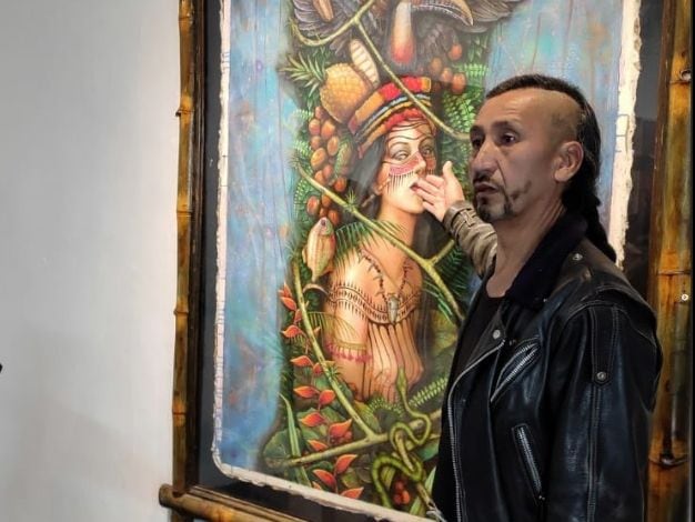 “No cederemos ante ninguna forma de amenaza”: Casa de la Cultura del Azuay defiende la obra del artista Eduardo Moscoso, considerada blasfema