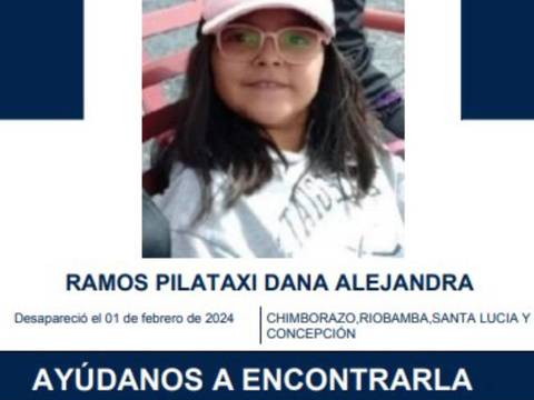 Se activa alerta Emilia por desaparición de Dana Ramos, en Riobamba