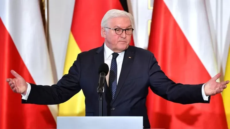 EPA El presidente de Alemania, Frank-Walter Steinmeier, afirmó que le dijeron que no estaba bienvenido en Ucrania debido a sus estrechos lazos con Rusia.