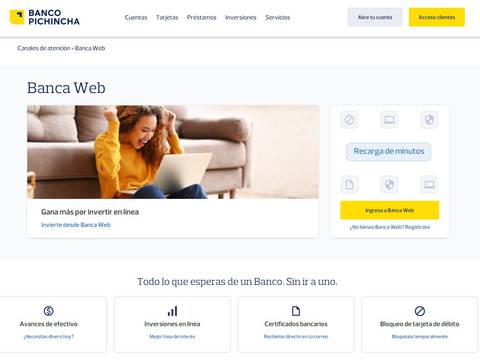 Top 10 de los bancos con más visitas web en Ecuador, el del primer lugar da más créditos