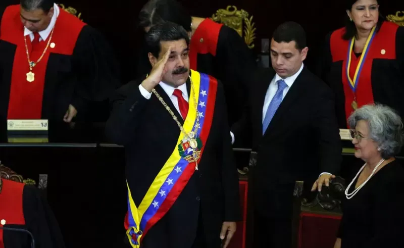 GETTY IMAGES Maduro asumió en enero de 2019 su segundo mandato presidencial luego de unas elecciones cuestionadas por la oposición venezolana y gran parte de la comunidad internacional.