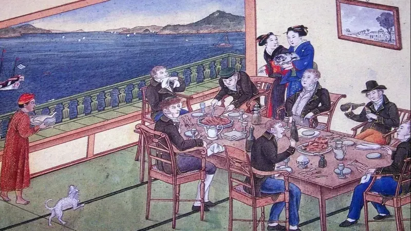 GETTY IMAGES El puesto comercial de la isla Dejima fue el único punto de contacto entre Japón y el mundo exterior durante el período aislacionista de Edo.