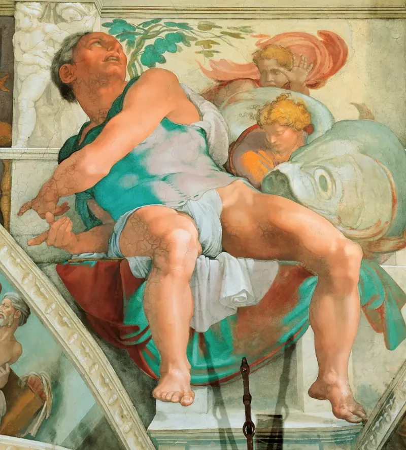GETTY IMAGES El Jonás de Miguel Ángel en la Capilla Sistina.
