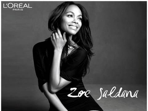 Zoe Saldaña es la nueva imagen de L’Oréal Paris