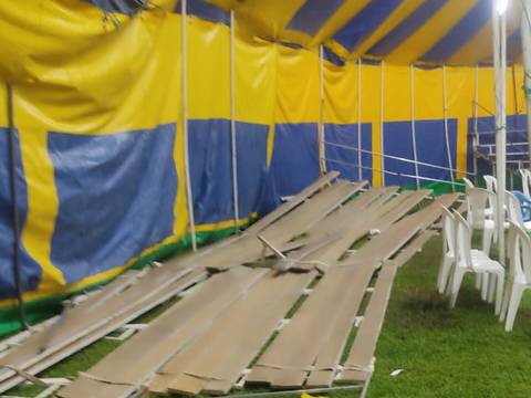 Tras colapso de graderío en una función de circo en Quito, cuatro personas fueron a casas de salud