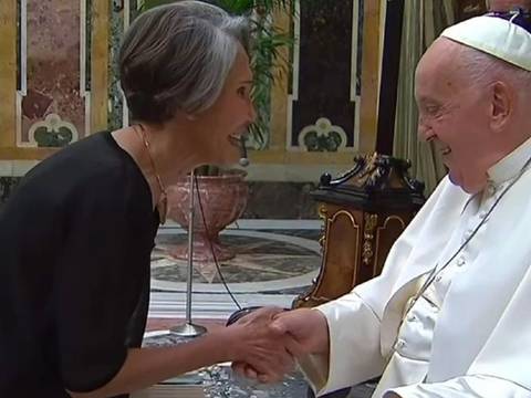 Florinda Meza, entre los comediantes que se reunieron con el papa Francisco: Lamentó que Chespirito no pudiera disfrutar de ese momento