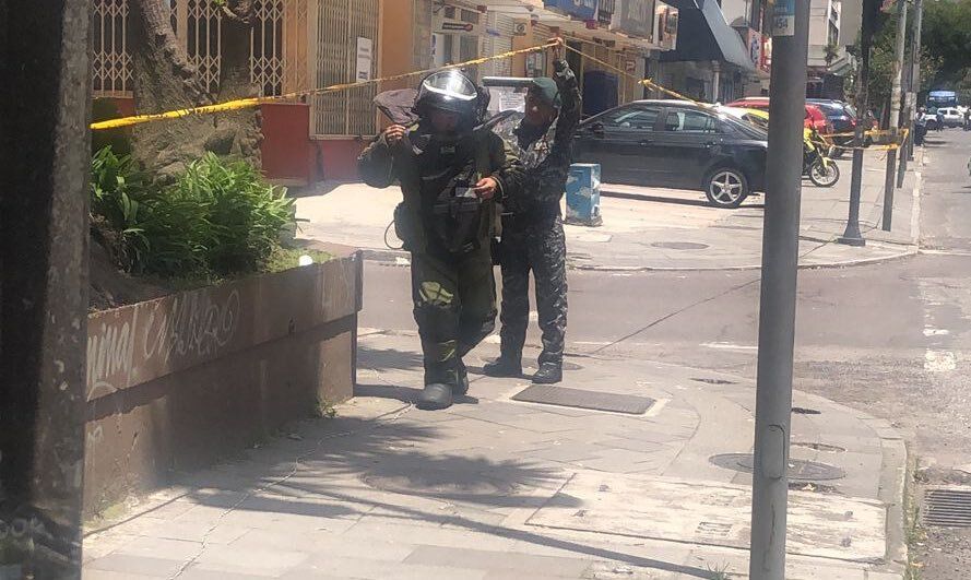 Policía descartó supuesto artefacto explosivo en el norte de Quito