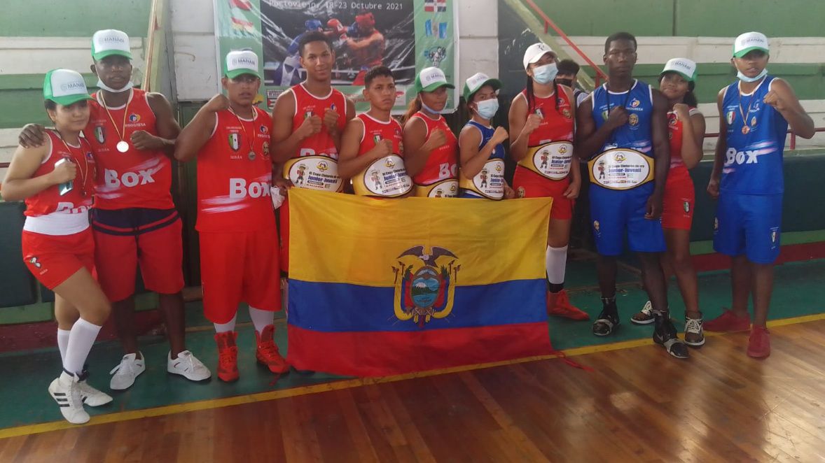 Ecuador A y B junto con Puerto Rico dominan Copa del Pacífico de Boxeo que se realizó en Portoviejo