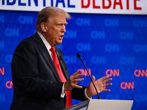 La mayoría de los electores piensan que Donald Trump ganó el debate presidencial