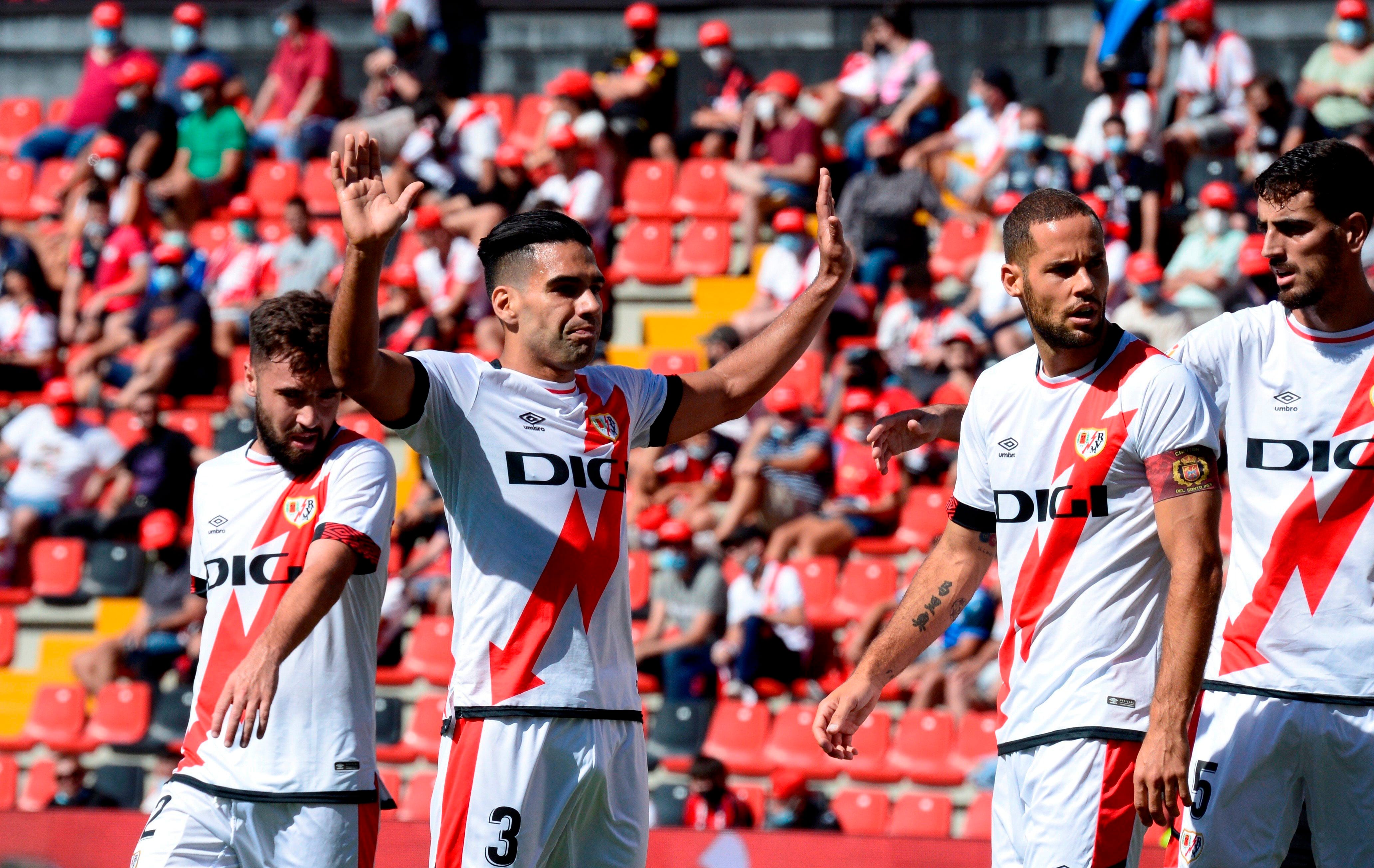 Retorno soñado de Radamel Falcao a La Liga; selló la goleada del Rayo Vallecano sobre Getafe 