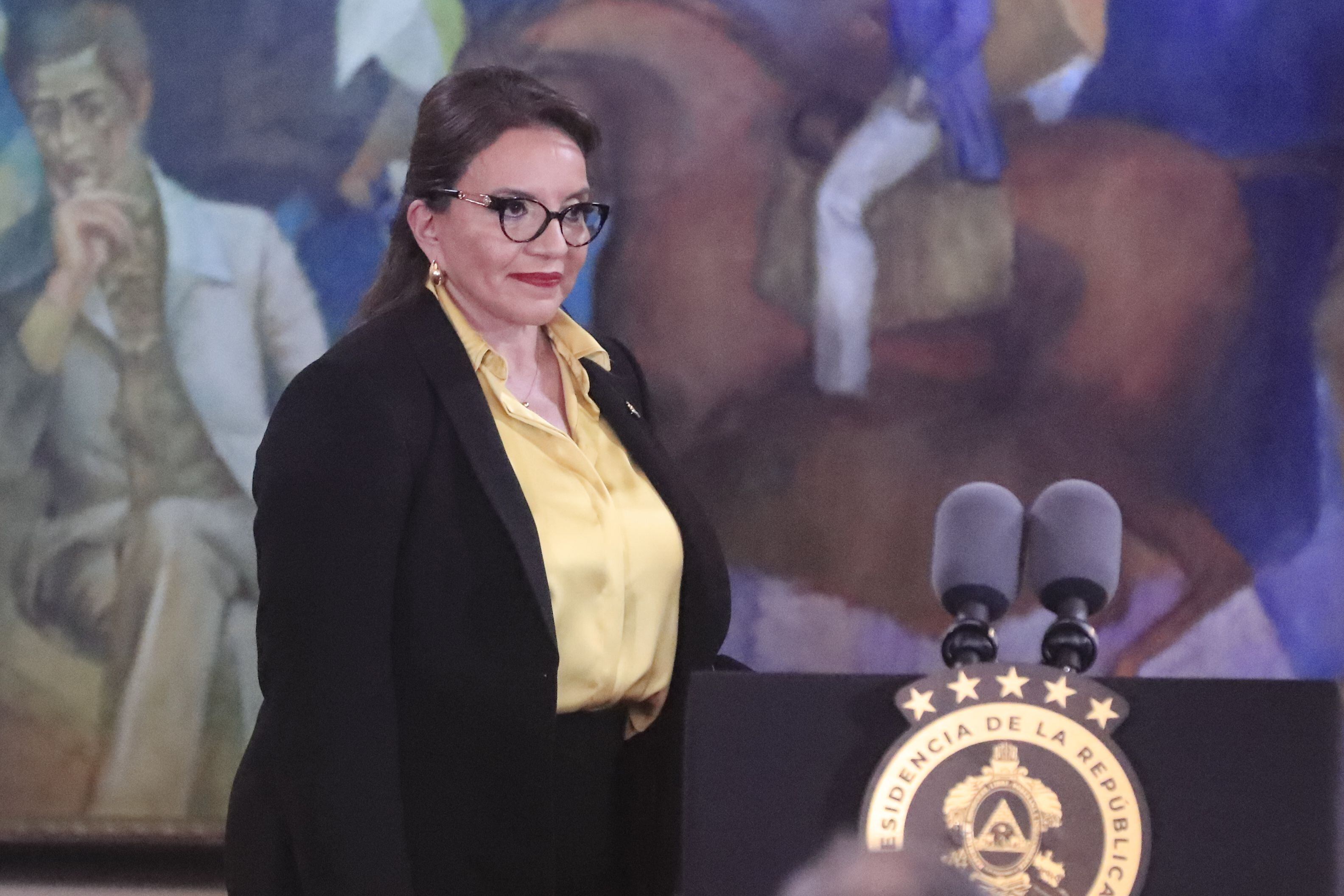 La presidenta de Honduras, Xiomara Castro. EFE/ Gustavo Amador 