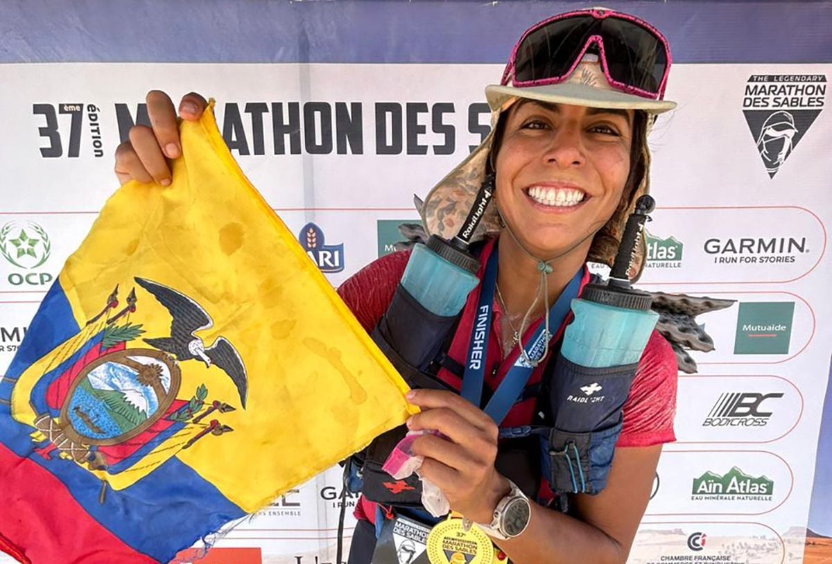 Paola Gamboa, la primera ecuatoriana en completar la difícil Marathon des Sables