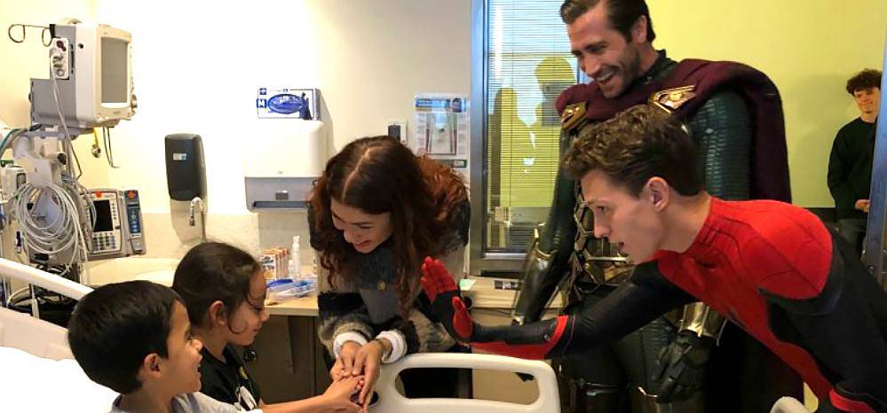 Personajes de 'Spider-Man: Lejos de casa' visitaron hospital infantil |  Cine | Entretenimiento | El Universo