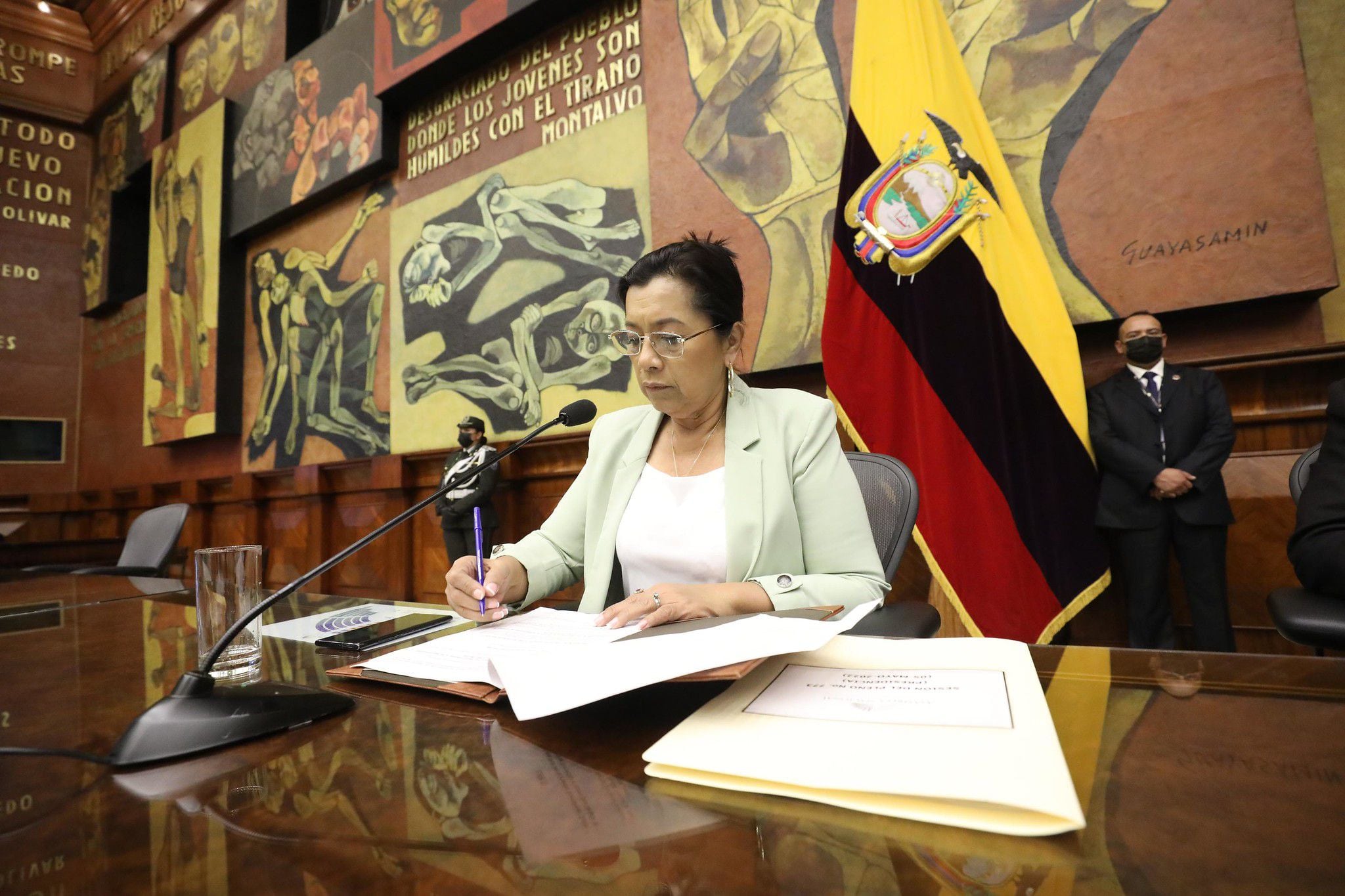 Asambleístas esperan audiencia para definir la acción de protección presentada por Guadalupe Llori