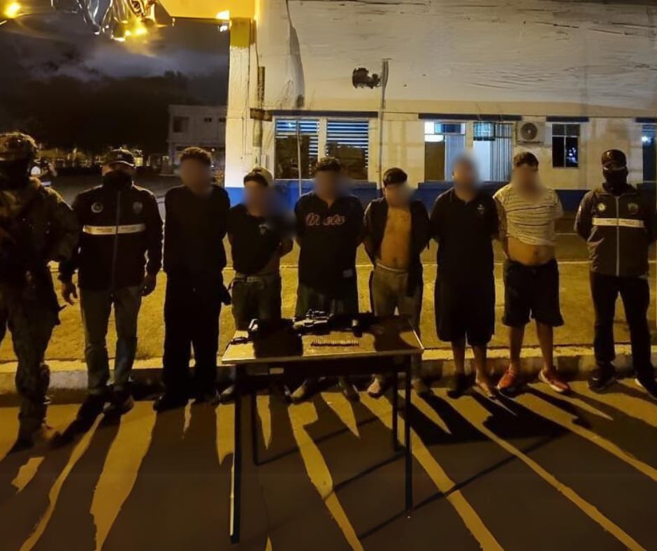 Seis presuntos integrantes de Los Lobos fueron capturados en Machala