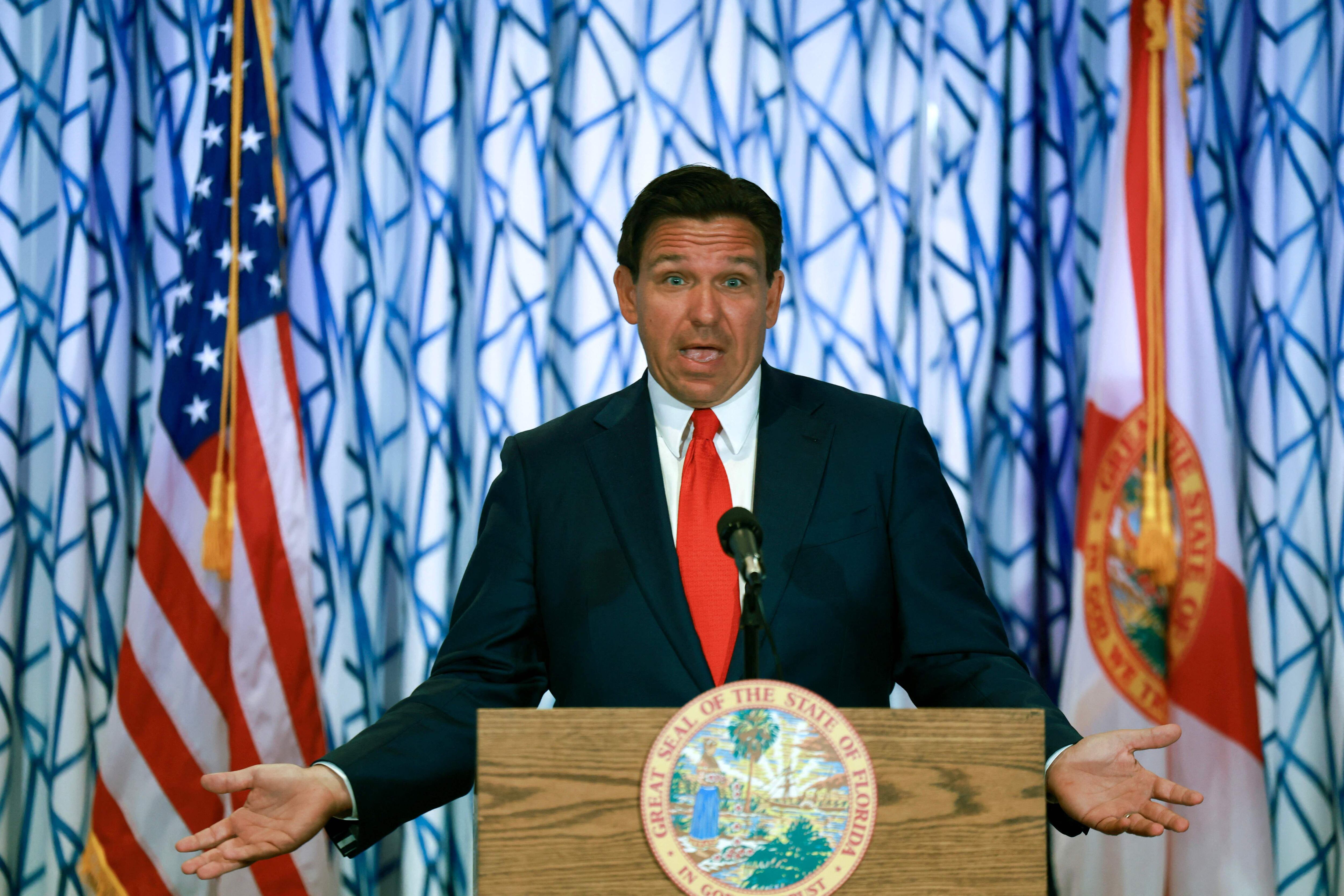 El gobernador de Florida, Ron DeSantis. Foto: Joe Raedle/Getty Images/AFP