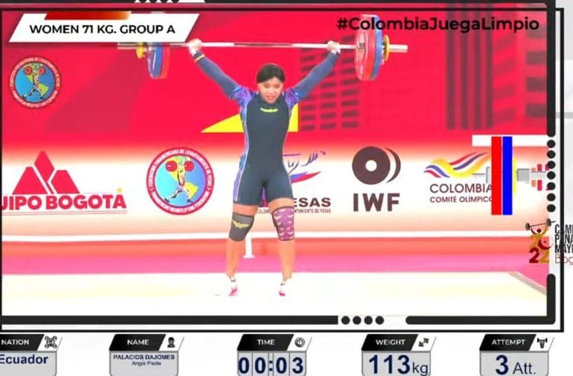 Angie Palacios gana dos medallas de oro y una de plata en campeonato panamericano