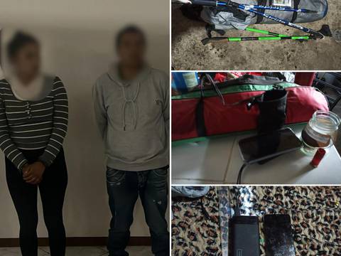 Capturan a dos personas que robaron a extranjeros mientras acampaban en Otavalo