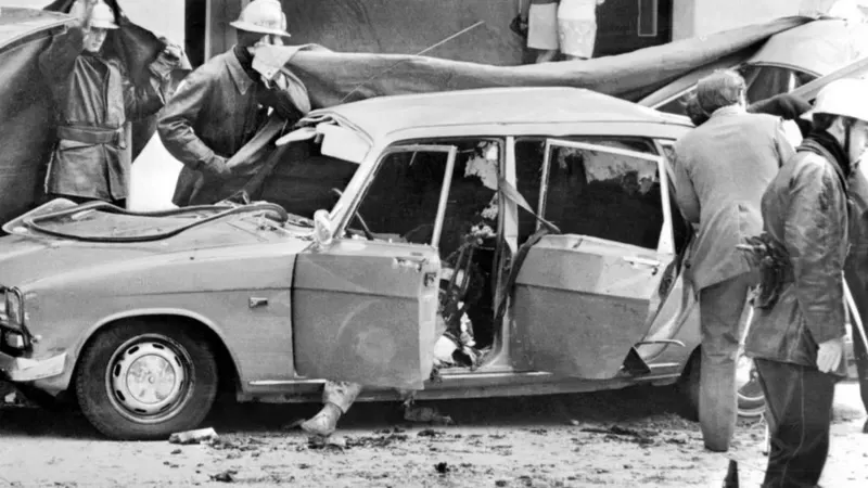GETTY IMAGES Presunto miembro del Septiembre Negro, Mohamed Boudia murió tras la explosión de un coche bomba el 28 de junio de 1973 en París. Era buscado por la policía italiana por atentados, en particular el del oleoducto de Trieste.