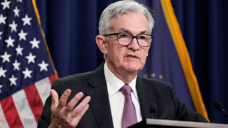 Jerome Powell, presidente de la Reserva Federal, advirtió que no cree que el país esté en un terreno recesivo. Getty Images