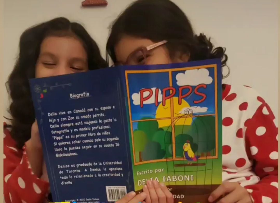 Las hijas (foto) de María José Blum eligen los libros que quieren leer cada noche.