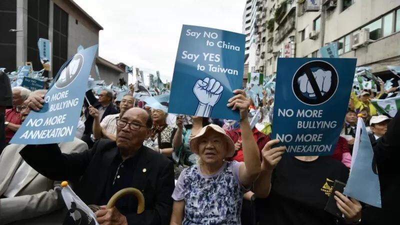 Algunos taiwaneses apoyan la independencia formal de China, pero la mayoría busca un camino intermedio. AFP/GETTY IMAGES