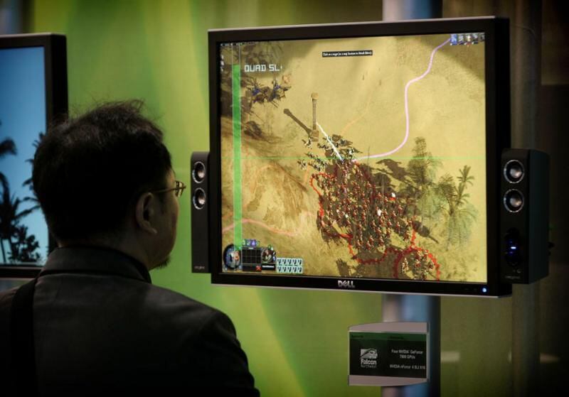 Nvidia logró sus primeros éxitos en el mercado gracias al desarrollo de chips gráficos que revolucionaron el mundo de los videojuegos. GETTY IMAGES