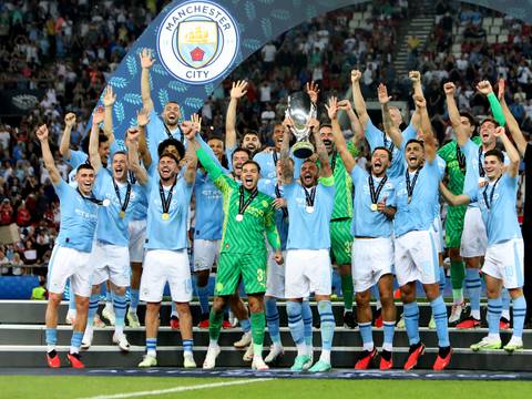 Manchester City, supercampeón de Europa con su sufrido triunfo ante el Sevilla 