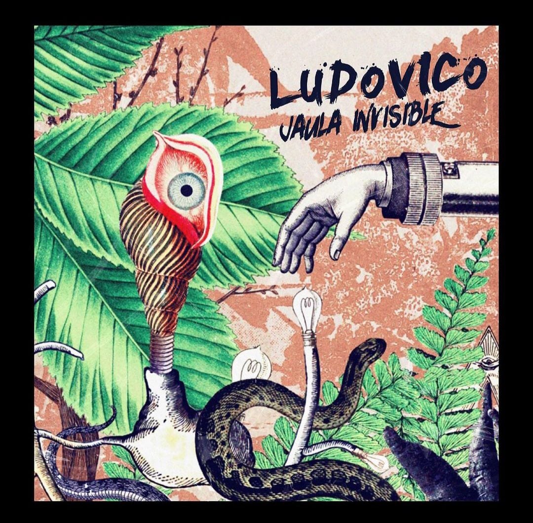 Portada del álbum de Ludovico realizada por Francisco Parra y Natasha Enríquez.
