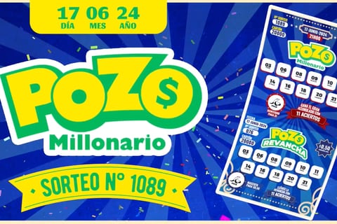 Pozo Millonario - sorteo 1089: Estos son los números ganadores del lunes, 17 de junio de 2024