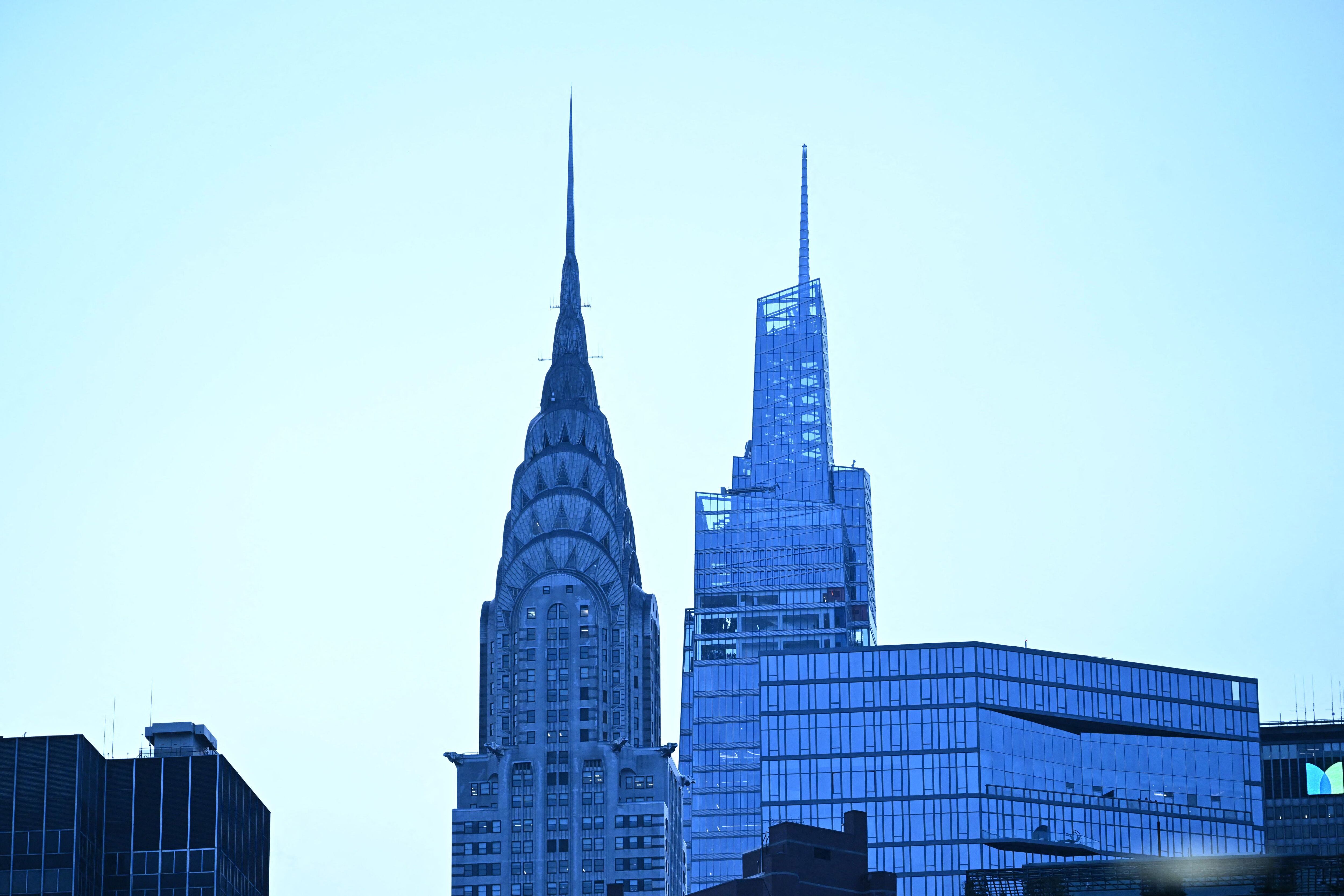 Una vista exterior del edificio Chrysler durante Swarovski Foundation Creatives For Our Future en las Naciones Unidas el 14 de septiembre de 2022 en la ciudad de Nueva York. 