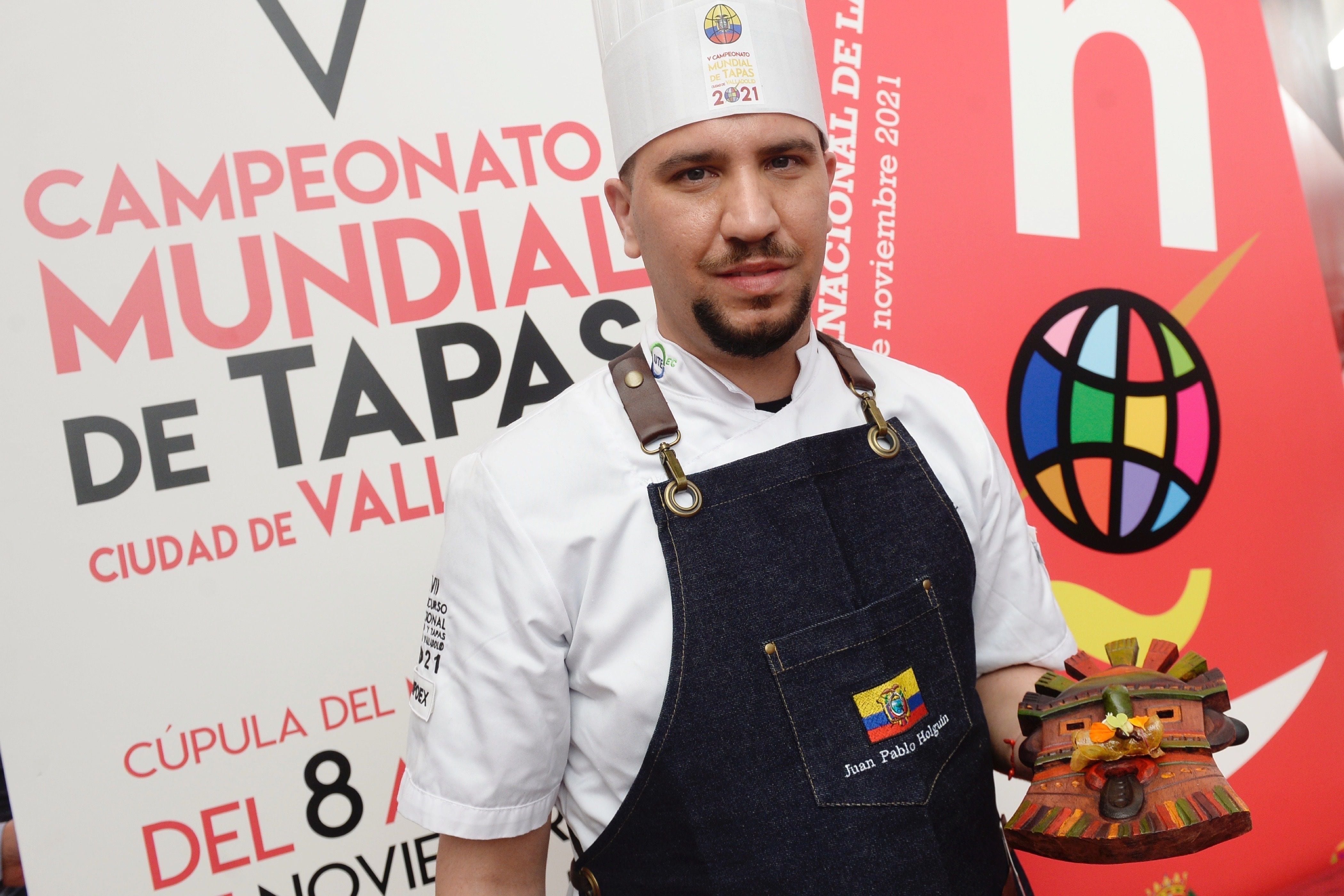 ​​Chef ecuatoriano obtiene el tercer lugar en concurso mundial de tapas en Valladolid