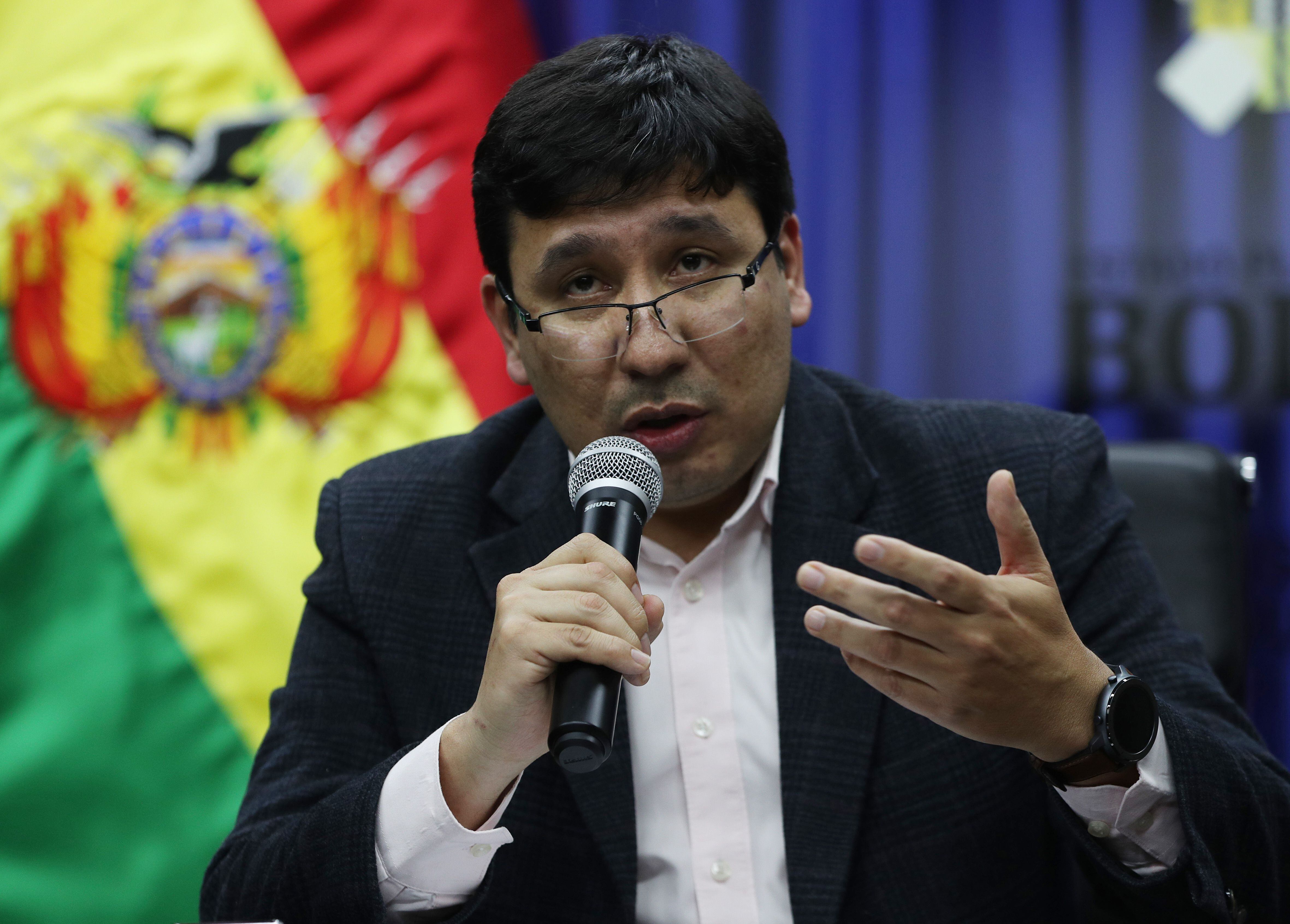 Foto de archivo del ministro boliviano de Hidrocarburos y Energías, Franklin Molina. EFE/ Martin Alipaz 