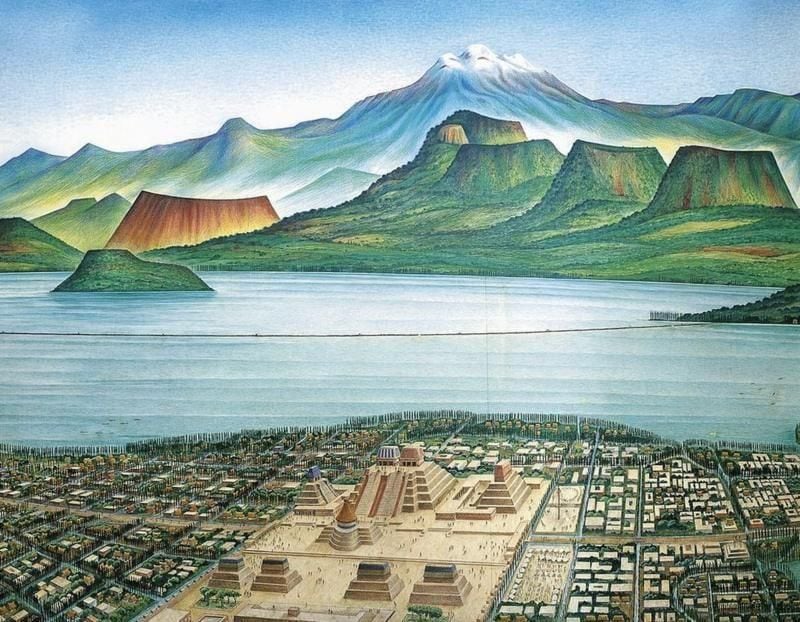 Ciudad de México fue construida sobre lo que era un gran lago.