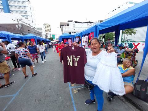 Más de 12.000 comerciantes han participado en corredores comerciales habilitados en Guayaquil 